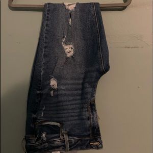 Old Navy mid rise ripped denim jeans